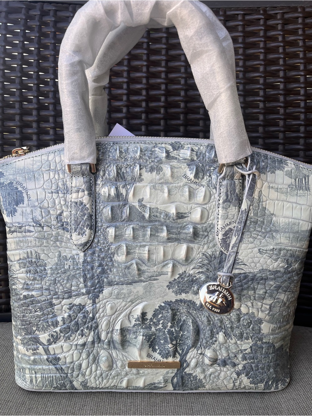 NWT Brahmin DUXBURY in MINDFUL GARDEN Melbourne Duxbury Satchel